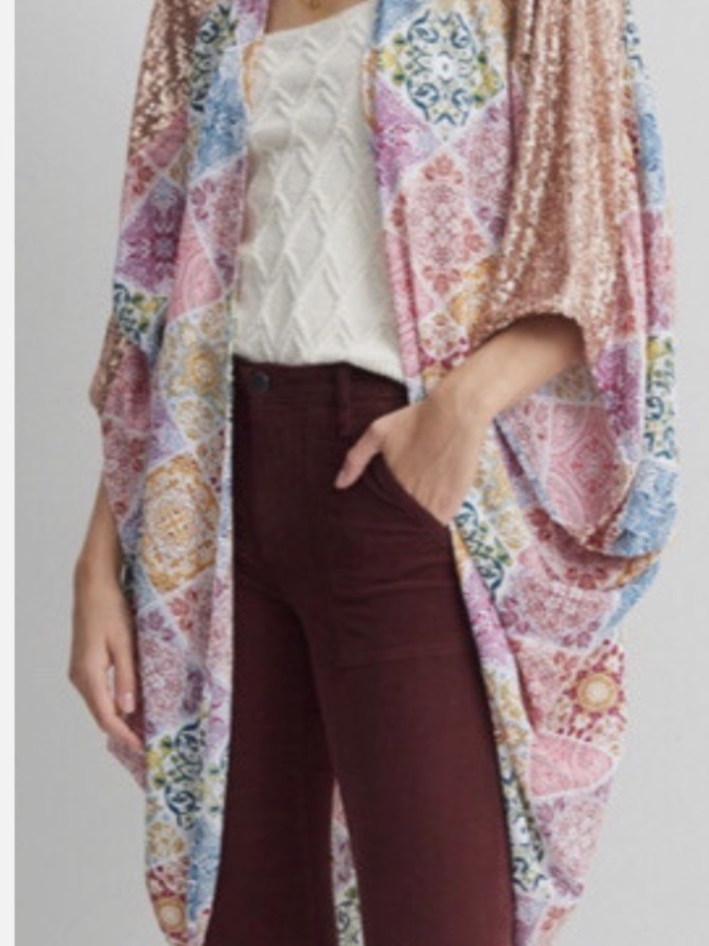 NWT - Anthropologie Sachin & Babi Jaya Sequin Kimono O/S XS S M L XL